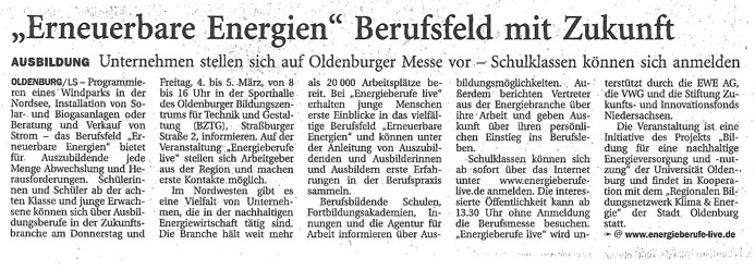 16. Februar 2010 Nordwest Zeitung