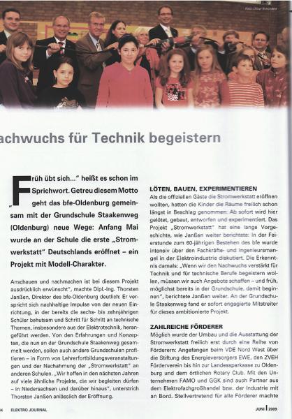 Juni 2009 Elektro Journal 1