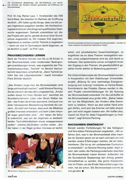 Juni 2009 Elektro Journal 2