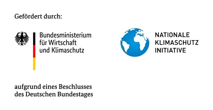 Logos der Förderträger des Bundesministeriums für Wirtschaft und Klimaschutz sowie der nationalen Klimaschutz Initiative